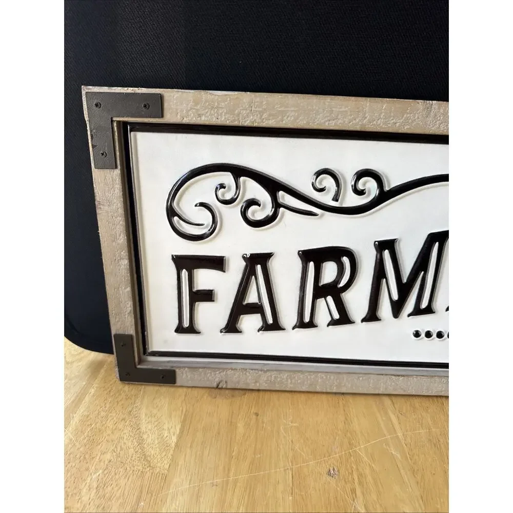 Farmhouse Distressed Wood Decorative Wall Sign Ready to Hang Vertical Rectangle